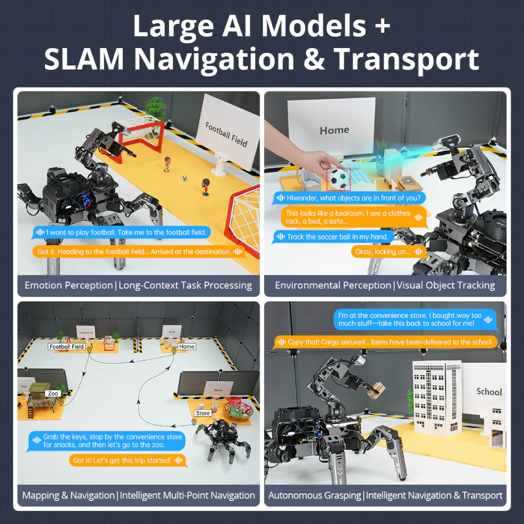 Hiwonder ROSpider Hexapod Robot | NVIDIA Jetson Nano 4GB