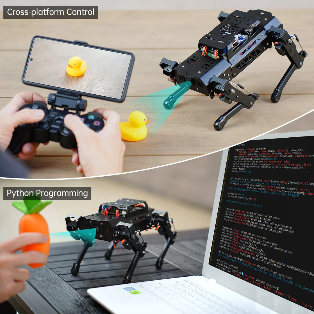 Hiwonder PuppyPi Pro Quadruped Robot | Raspberry Pi 4GB