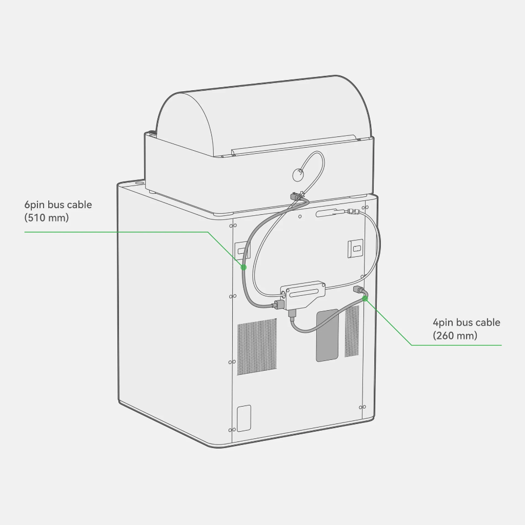 Bambu Lab SP AMS 4-Pin Cable (Printer to Hub/Buffer) CAB002-N 