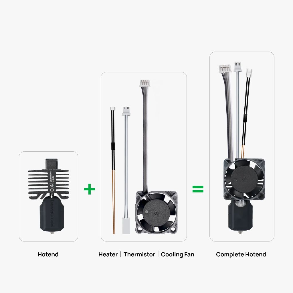 Bambu Lab SP Complete Hotend 0.4mm | X1 Series FAH001 