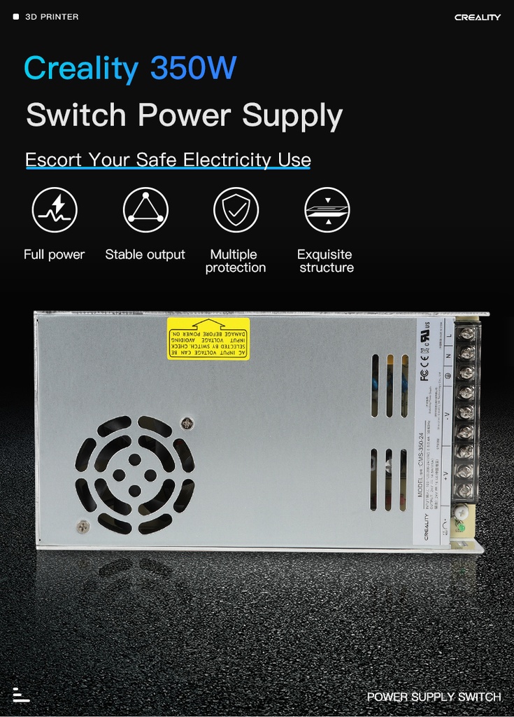 Creality SP 350W 24V CMS Power Supply