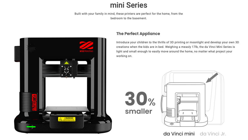 XYZprinting da Vinci miniMaker 3D Printer (WiFi)