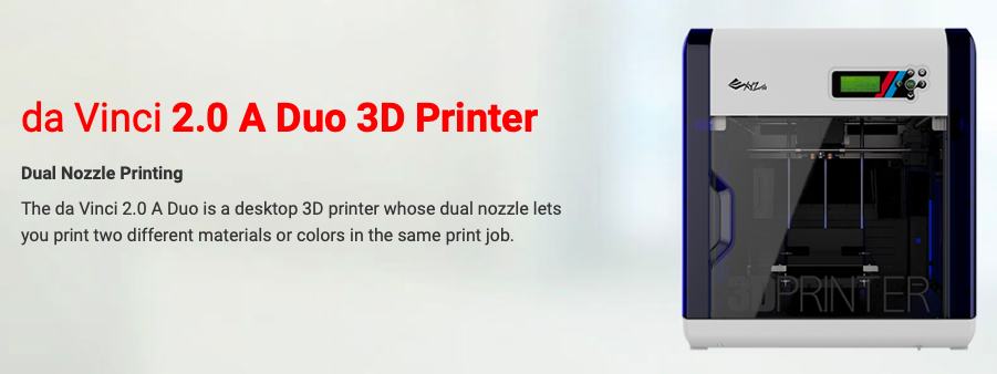 XYZprinting da Vinci 2.0 A Duo 3D Printer