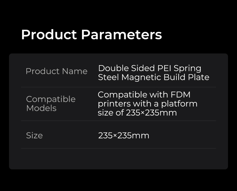 Creality SP Double-sided Build Plate 235*235mm