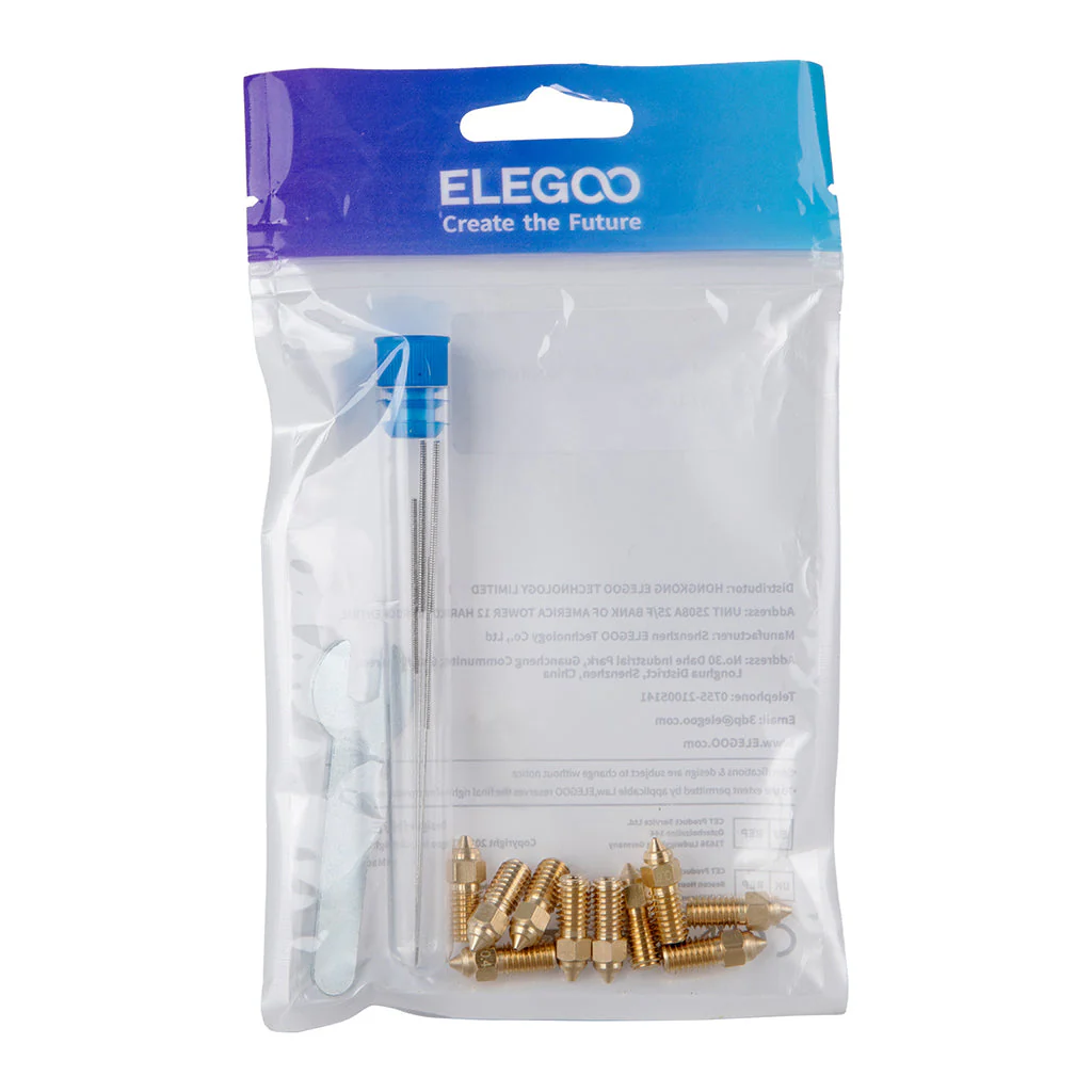 Elegoo SP Neptune 4 / 4 Pro Multi-Size Brass Nozzle Kit