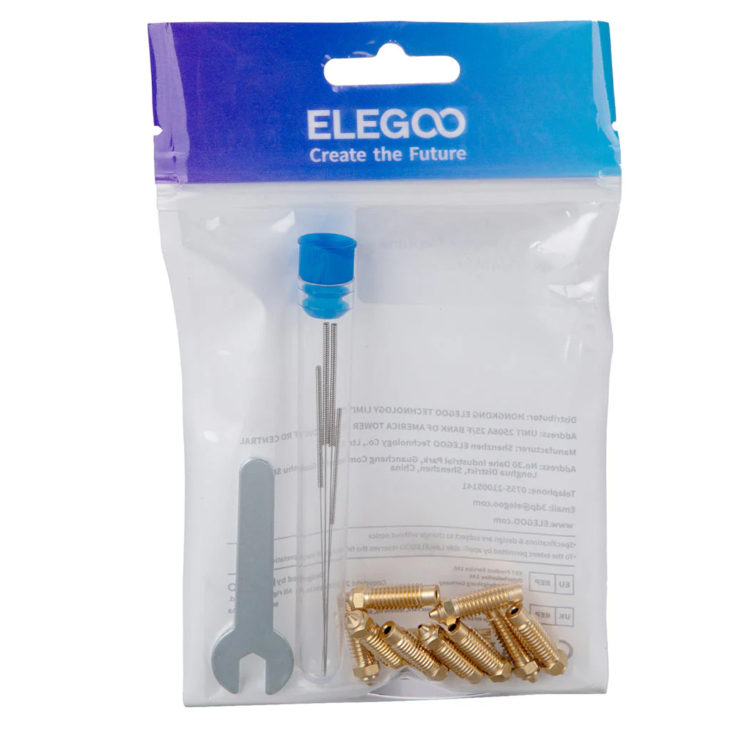 Elegoo SP Neptune 4 / 4 Pro Multi-Size Brass Nozzle Kit