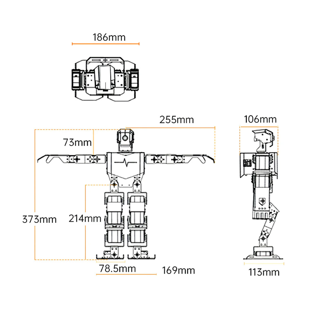Hiwonder TonyPi Pro AI Humanoid Robot | Raspberry Pi 5 4GB