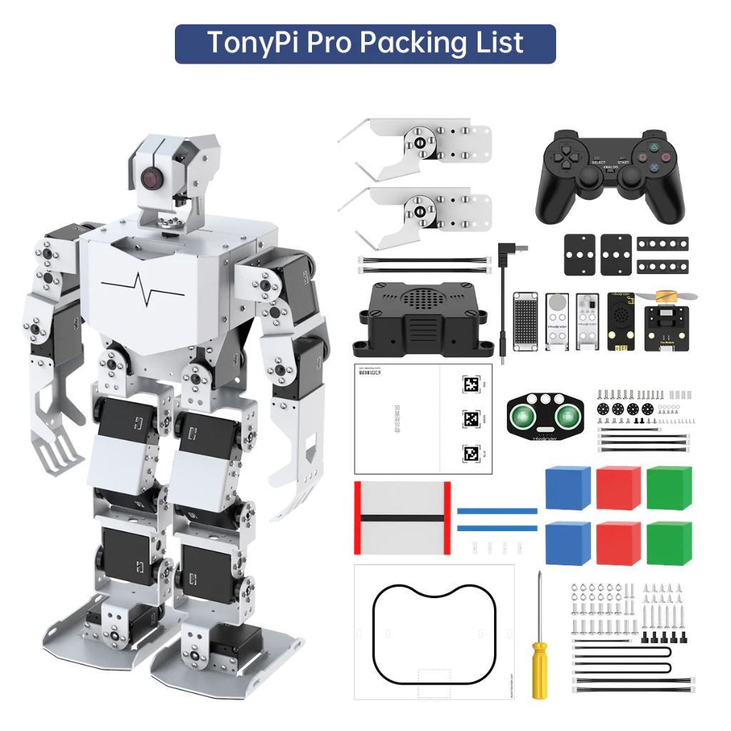 Hiwonder TonyPi Pro AI Humanoid Robot | Raspberry Pi 5 4GB
