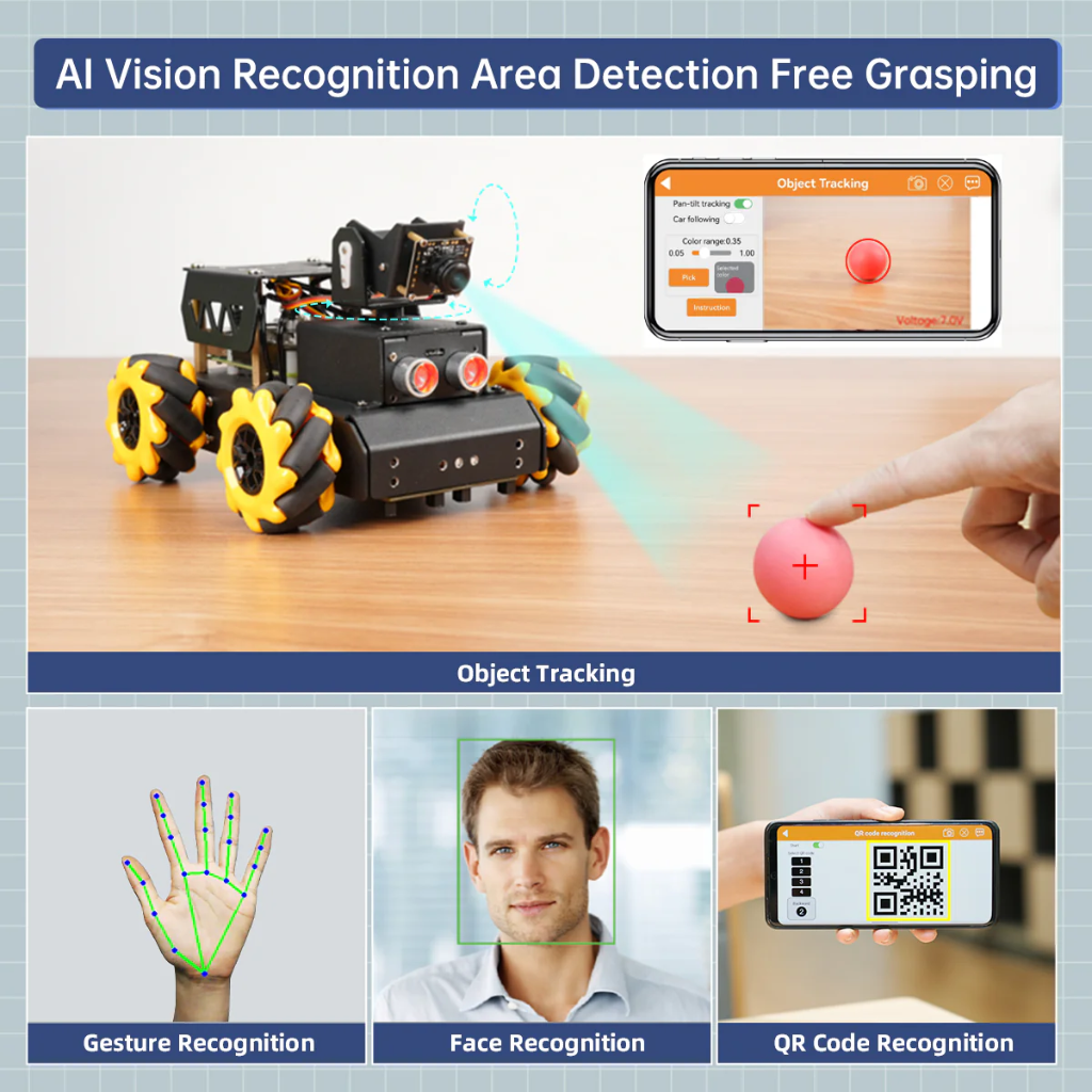 Hiwonder TurboPi Robot Car | Raspberry Pi 5 4GB