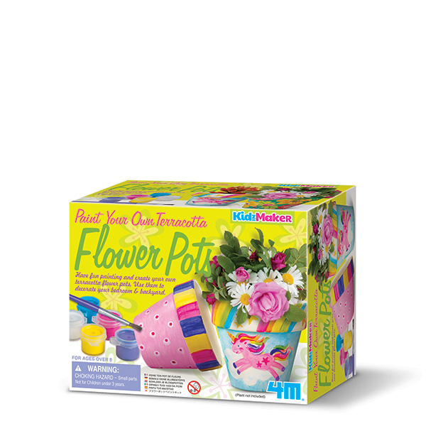 4M Paint Your Own Terracotta Flower Pots 00-04781