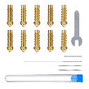 Elegoo SP Neptune 4 Plus / 4 Max Brass Nozzle Kit