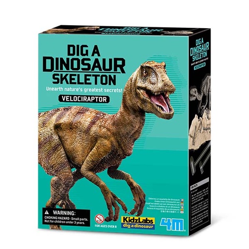 4M Dig a Dino Skeleton / Velociraptor 00-13234