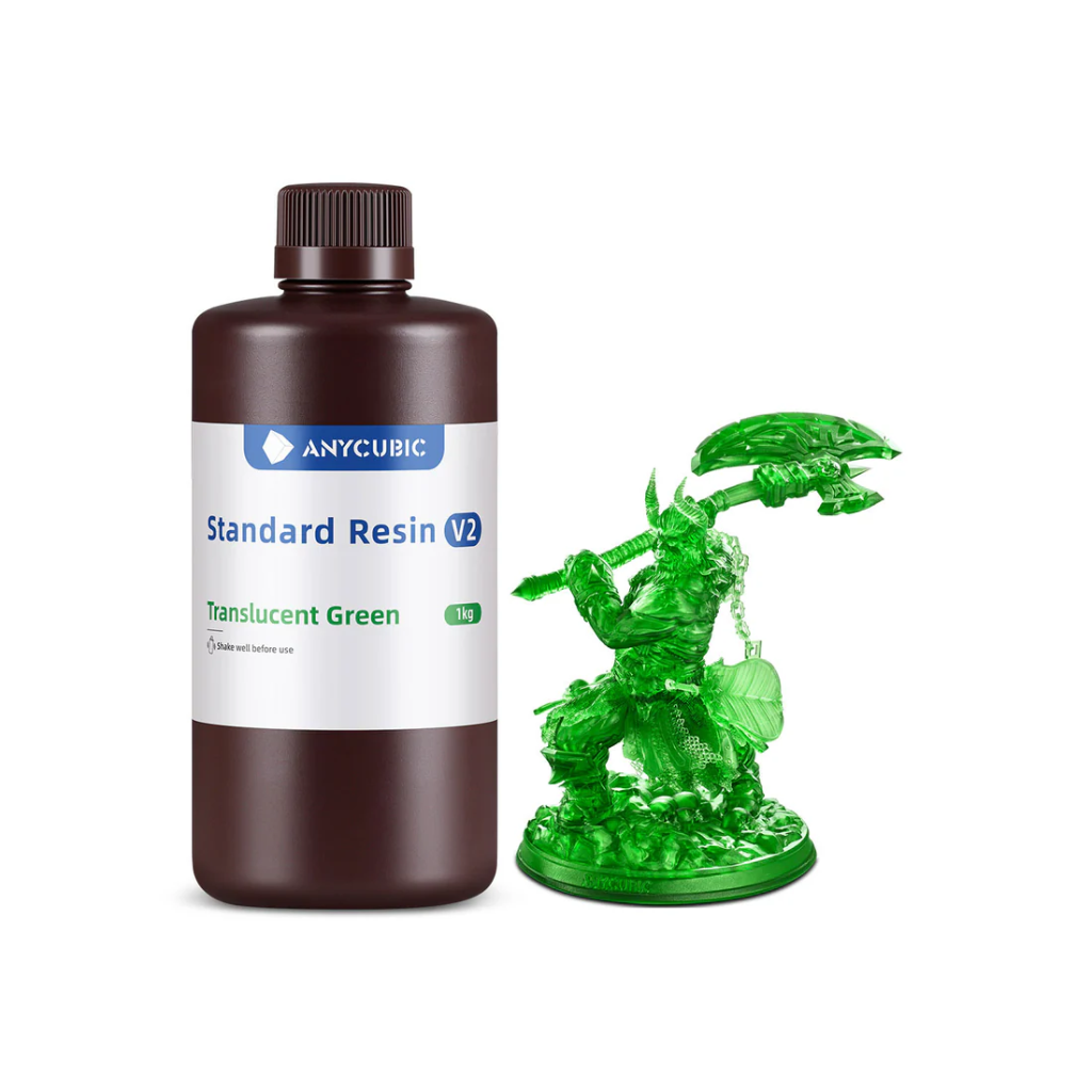 Anycubic Resin Standard V2 Transparent Green 1KG | Steamers