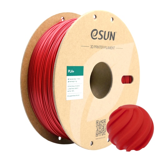 [29796] eSun Filament PLA+ 1KG | Fire Engine Red