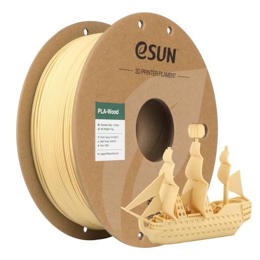 [29822] eSun Filament PLA Wood 1KG | Plain Wood